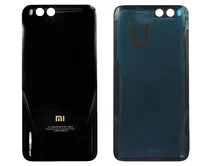 Задняя крышка Xiaomi Mi 6 черная (стекло) 1кл