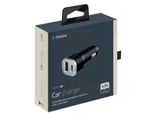 АЗУ-1USB + 1USB-C Deppa 4.8А, черный