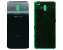 Задняя крышка Samsung J610F J6+ (2018) серебро 1кл