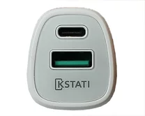 АЗУ-1USB + 1USB-C Kstati CC-76 QC 3.0, 36W, белый