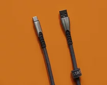 Кабель Kstati KS-002 Type-C - USB черный, 1м