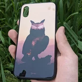 Чехол iPhone X/XS KSTATI Glass Wild Art