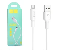 Кабель Hoco X25 microUSB - USB белый, 1м