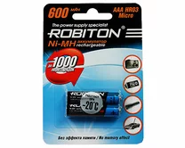 Аккумулятор AAA Robiton R03 2-BL 600mAh (1упак)