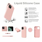 Чехол iPhone 13 Mini Liquid Silicone FULL (темно-зеленый)