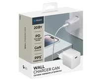 СЗУ-1USB-C Deppa Power Delivery, GaN, 20Вт, белый, 11400