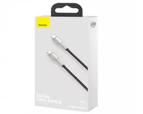 Кабель Baseus Cafule Series Metal Data Cable Type-C to Type-C 100W черный, 1м