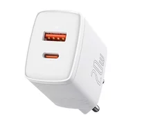 СЗУ-1USB + 1USB-C Baseus Compact Quick Charger 20W белый