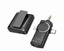 Микрофон петличный беспроводной Hoco S31 (3 в 1) для Type-C, iPhone, 3.5jack 