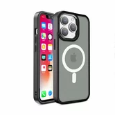 Чехол iPhone 12/12 Pro Matte Case MagSafe (черный)