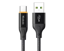 Кабель McDodo CA-3020 6А Type-C - USB черный, 1,2м