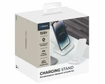 Зарядная станция Deppa QI Fast Charge 15W, белая