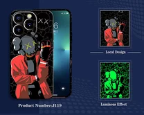 Чехол iPhone 13 Pro LUXO Kaws (J119)