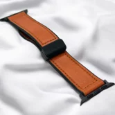 Ремешок Watch Series 42mm/44mm/45mm/49mm Silicone mix leather strap оранжевый #5