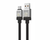 Кабель Baseus CoolPlay Series Cable Type-C - USB 100W черный, 2м