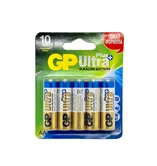 Батарейка AA GP Ultra PLUS Alkaline LR06 10-BL  (1упак)