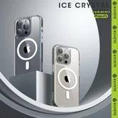 Чехол iPhone 15 KUVETE Ice Crystal MagSafe (прозрачный)