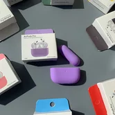 Чехол AirPods Pro Silicone Thin (#5 Lilacs)