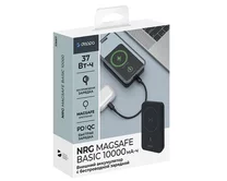 Внешний АКБ 10000 mAh NRG MagSafe Basic, QI 15W, Deppa, черный, 33667